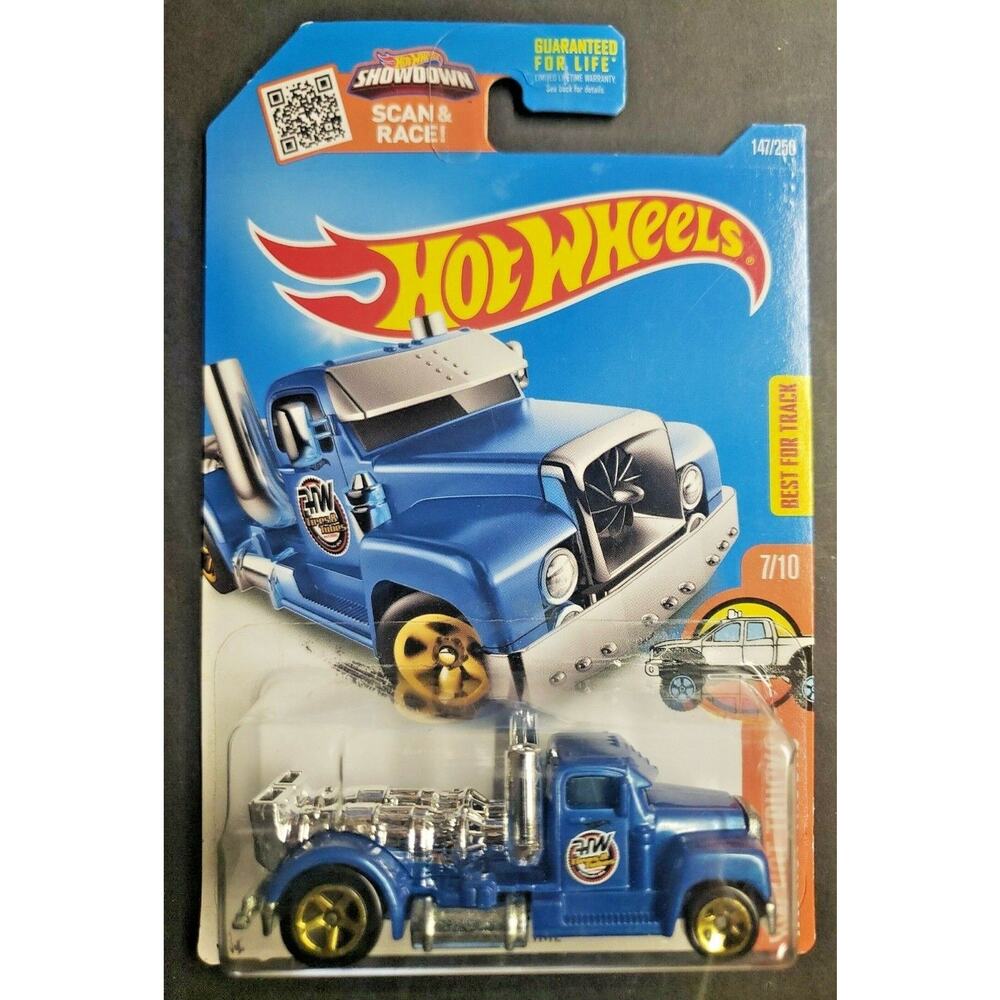 2016 Hot Wheels Turbine Time #147 Blue HW Hot Trucks HW15